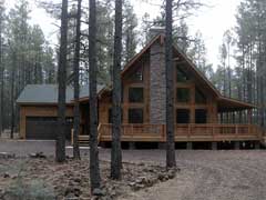 Mountain Pine with Fireplace in Front