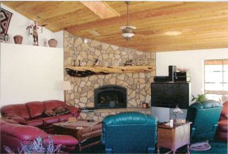 living room, virginia fieldstone, custom interior, river rock, fireplace